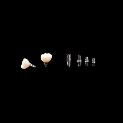 kaufen Metallische Implantate Krone Brücke Natur Zirkonie Vollkontur Krone Mit Titanium Abutment online manufacture